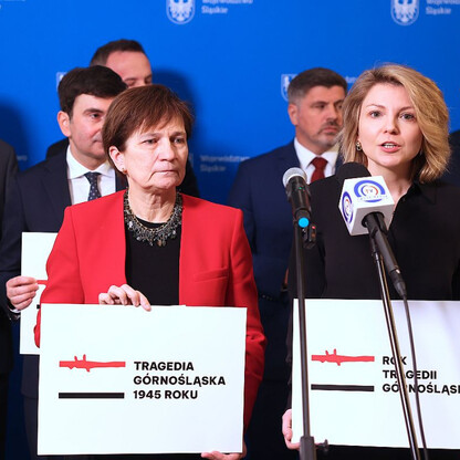 Briefing dot. uchwalenia roku 2025 Rokiem Tragedii Górnośląskiej. fot. Andrzej Grygiel / UMWS