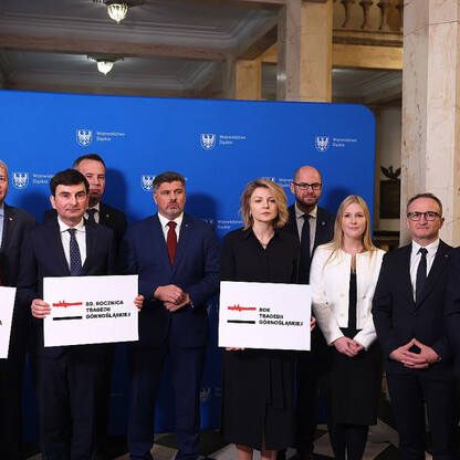 Briefing dot. uchwalenia roku 2025 Rokiem Tragedii Górnośląskiej. fot. Andrzej Grygiel / UMWS