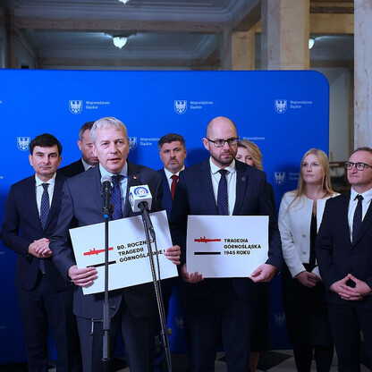 Briefing dot. uchwalenia roku 2025 Rokiem Tragedii Górnośląskiej. fot. Andrzej Grygiel / UMWS