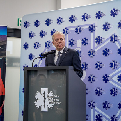 Otwarcie cieszyńskiego pogotowia po modernizacji. fot. Tomasz Żak / UMWS