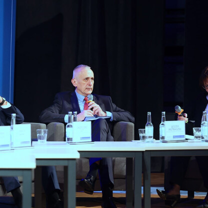 Debata nt. przyszłości miasta Łaziska po zakończeniu działalności kopalni Bolesław Śmiały oraz Elektrowni Łaziska. fot. Andrzej Grygiel / UMWS