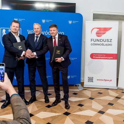 Podpisanie listu intencyjnego dot. współpracy Funduszu Górnośląskiego S.A. i ARP S.A. fot. Tomasz Żak / UMWS