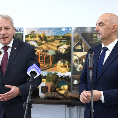 GEOsfera - konferencja prasowa. fot. Andrzej Grygiel / UMWS