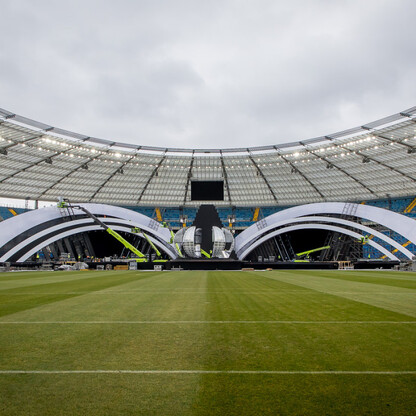 Sylwester z TVP2 na Stadionie Śląskim - konferencja prasowa. fot. Tomasz Żak / UMWS