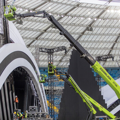 Sylwester z TVP2 na Stadionie Śląskim - konferencja prasowa. fot. Tomasz Żak / UMWS