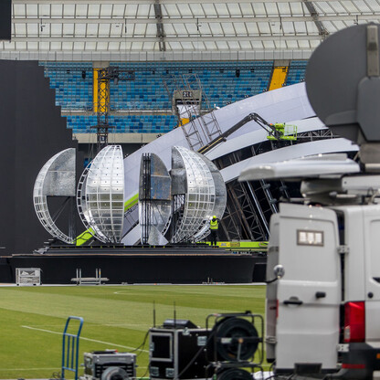 Sylwester z TVP2 na Stadionie Śląskim - konferencja prasowa. fot. Tomasz Żak / UMWS