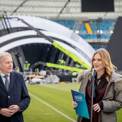 Sylwester z TVP2 na Stadionie Śląskim - konferencja prasowa. fot. Tomasz Żak / UMWS