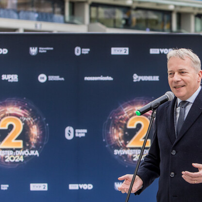 Sylwester z TVP2 na Stadionie Śląskim - konferencja prasowa. fot. Tomasz Żak / UMWS
