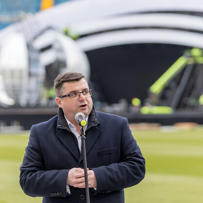 Sylwester z TVP2 na Stadionie Śląskim - konferencja prasowa. fot. Tomasz Żak / UMWS