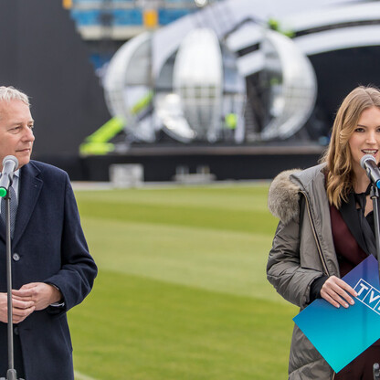 Sylwester z TVP2 na Stadionie Śląskim - konferencja prasowa. fot. Tomasz Żak / UMWS