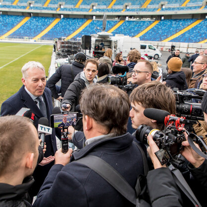 Sylwester z TVP2 na Stadionie Śląskim - konferencja prasowa. fot. Tomasz Żak / UMWS