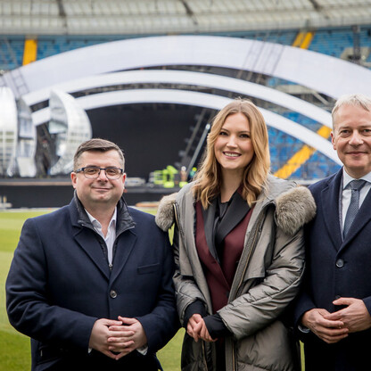 Sylwester z TVP2 na Stadionie Śląskim - konferencja prasowa. fot. Tomasz Żak / UMWS