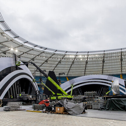 Sylwester z TVP2 na Stadionie Śląskim - konferencja prasowa. fot. Tomasz Żak / UMWS