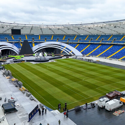 Sylwester z TVP2 na Stadionie Śląskim - konferencja prasowa. fot. Maciej Dziąbek  / UMWS