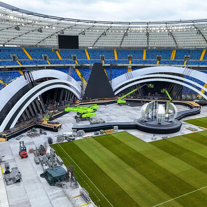Sylwester z TVP2 na Stadionie Śląskim - konferencja prasowa. fot. Maciej Dziąbek  / UMWS