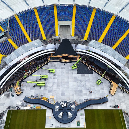 Sylwester z TVP2 na Stadionie Śląskim - konferencja prasowa. fot. Maciej Dziąbek  / UMWS